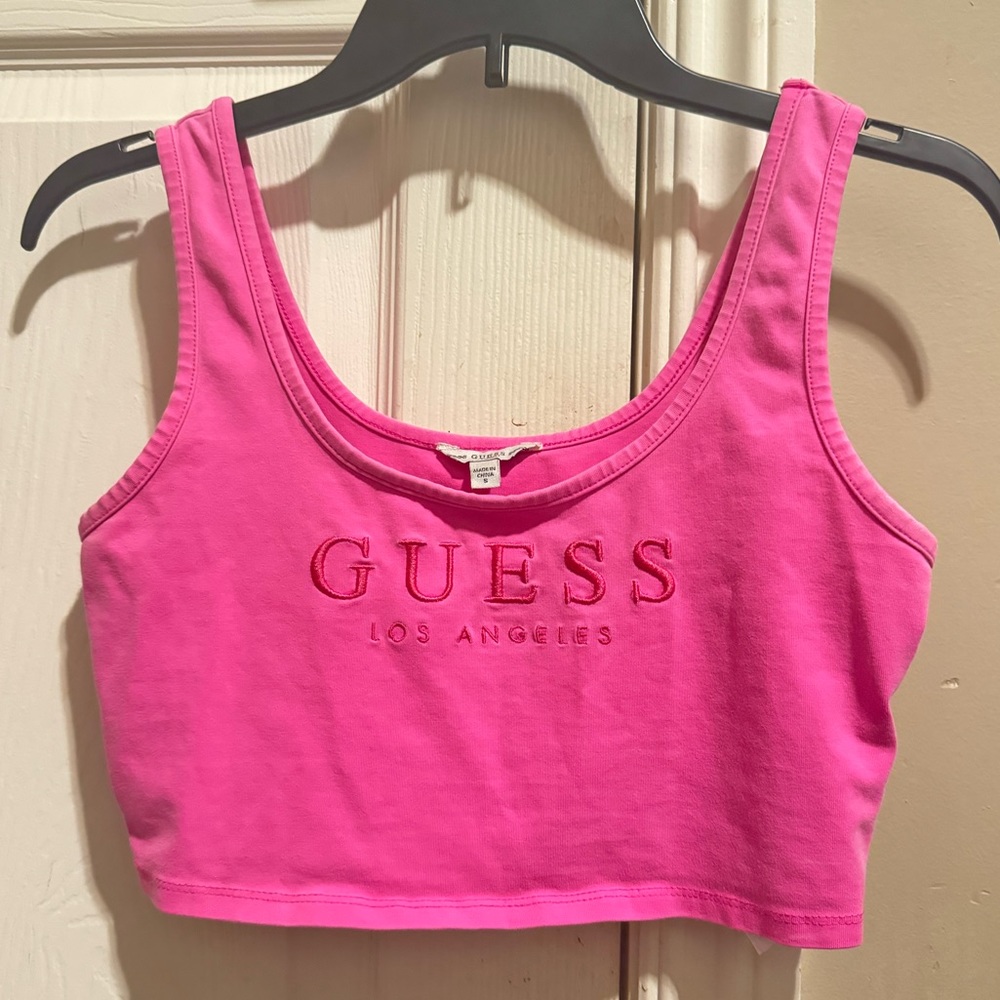 Pink cropped tank